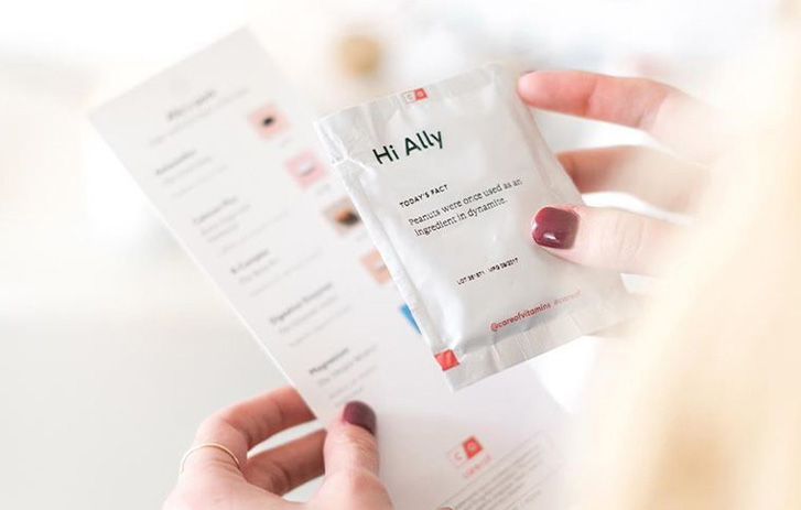 women holding prescription package with medication and pharmacy requirements