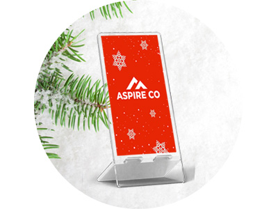 corporate holiday promotional phone holder