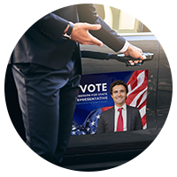 custom printed election campaign car magnet