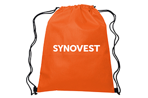 Branded drawstring sports bag